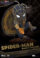 Beast Kingdom No Way Home: Spider-Man Black & Gold Suit EA-041 Egg Attack Statue Figure Multicolor