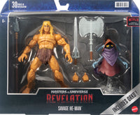 Masters of the Universe Masterverse Revelation Savage He-Man Action Figure with 30+ Articulated Joints, 3 Weapons, Harness & Orko Figure with ‘Floating’ Base, 7-inch Motu Collectible Gift - Up-to-the-minute @upttm.com