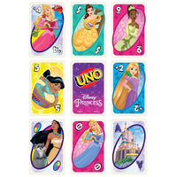 Mattel Games UNO Disney Princesses Card Game for Kids & Family, Themed Deck & Special Rule, 2-10 Players