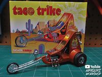MPC Taco Trike (Trick Trikes Series) 1:25 Scale Model Kit, White (MPC893)