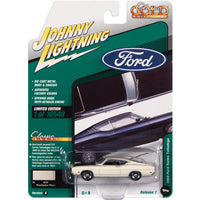 1969 Ford Torino Talladega - Wimbledon White 1:64 Scale Diecast Model Car by Johnny Lightning