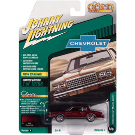 1980 Chevrolet Monte Carlo - Claret Red 1:64 Scale Diecast Model Car by Johnny Lightning