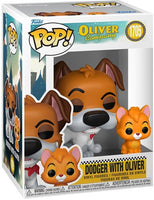 Funko POP! & Buddy: Disney Oliver & Company - Dodger with Oliver  (Styles May Vary)