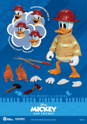Beast Kingdom Mickey & Friends - Fireman Donald DAH-104 Dynamic 8-ction Figure - Up-to-the-minute @upttm.com