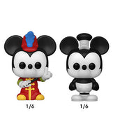 Funko Bitty Pop! Disney Mini Collectible Toys - Sorcerer Mickey Mouse, Dale, Princess Minnie Mouse & Mystery Chase Figure (Styles May Vary) 4-Pack