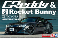 Aoshima Toyota ’86 12 Greddy & Rocket Bunny Volk Racing Ver. 1:24 Scale Model Kit