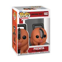 POP Anime: Chainsaw Man - Pochita Funko Vinyl Figure (Bundled with Compatible Box Protector Case), Multicolor, 3.75 inches