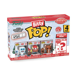 Funko Bitty Pop! Rudolph: Mini Collectible Toys 4-Pack - Bumble™, Yukon Cornelius™, Rudolph®, & Mystery Chase Figure (Styles May Vary)