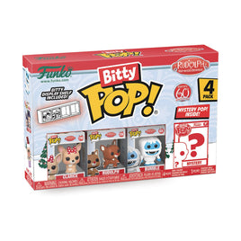 Funko Bitty Pop! Rudolph: Mini Collectible Toys 4-Pack - Clarice™, Rudolph®, Bumble™ & Mystery Chase Figure (Styles May Vary)