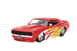 Big Time Muscle 1:24 1969 Chevrolet Camaro Die-Cast Car, Toys for Kids and Adults(Red)