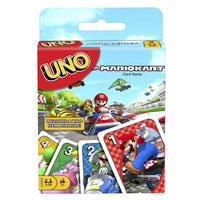 Mattel Games UNO Mario Kart Card Game for Kids, Adults, Family and Game Night with Special Rule for 2-10 Players