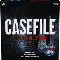 Goliath Casefile: Truth & Deception Game - Based On Hit Crime Podcast Casefile - Replayable Strategy Game, Ages 12 and Up, 3-4 Players , Black, Medium