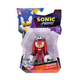 Sonic Prime 5-inch Knuckles - New Yoke City Action Figure 13 points of Articulations. Ages 3+ (Officially licensed by Sega and Netflix)