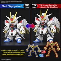 SD Gundam Cross Silhouette SDCS Mobile Suit Gundam SEED FREEDOM Mighty Strike Freedom Gundam Color Coded Plastic Model