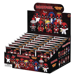 Monogram Deadpool Figural Bag Clip Series 6-3D Foam Bag Clip in Blind Bag - Charm Clip Fits a Backpack, Keychain, Purse or Lanyard (Random one per order), 2.5 inches