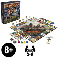 Monopoly Harry Potter Edition Board Game | A Magical Adventure at Hogwarts | Ages 8 and Up | 2 to 6 Players | Family Games | Gifts for Kids and Adults