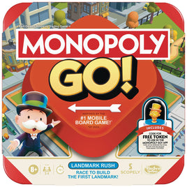 Monopoly GO! Board Game | Inspired by The Popular Mobile Board Game | Ages 8+ | 2-4 Players | 15 Mins. | Family Games | Travel Games for Kids and Adults