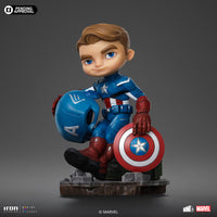 Iron Studios Collectible Statue - Minico - The Infinity Saga - Captain America PVC Blue 5.5 inches