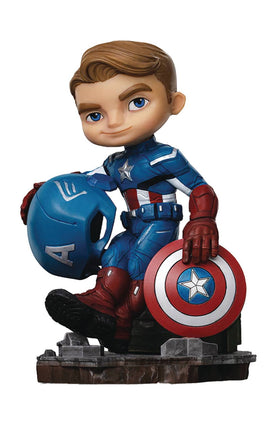 Iron Studios Collectible Statue - Minico - The Infinity Saga - Captain America PVC Blue 5.5 inches
