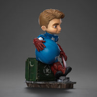 Iron Studios Collectible Statue - Minico - The Infinity Saga - Captain America PVC Blue 5.5 inches
