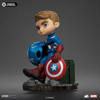 Iron Studios Collectible Statue - Minico - The Infinity Saga - Captain America PVC Blue 5.5 inches