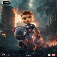 Iron Studios Collectible Statue - Minico - The Infinity Saga - Captain America PVC Blue 5.5 inches