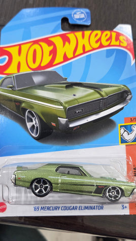 Hot Wheels '69 Mercury Cougar Eliminator - Muscle Mania 3/5 (2024) #171/250 - Metalflake Green