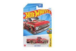 Hot Wheels '67 Chevy C10 - HW Art Cars 2/10 (2024) #83/250 - Red Keep Driving