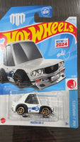 Hot Wheels Mazda RX-3 (Tooned) - HW J-Imports 7/10 (2024) #156/250 - White Mad Mike TROBUL