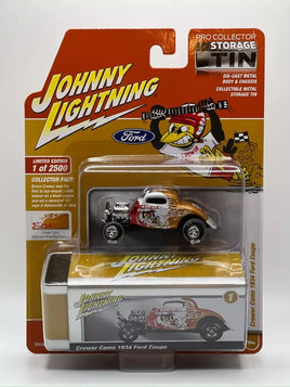 Johnny Lightning Storage Tin Series - Crower Cams 1934 Ford Coupe (Version A-Gol