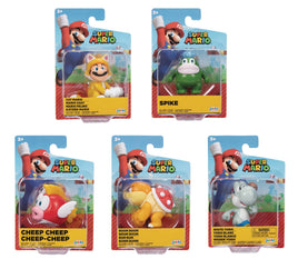 World Of Nintendo Super Mario Action Figure Figure 2.1 in - 5 Designs - Up-to-the-minute @upttm.com