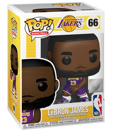 Funko POP! NBA Lakers Lebron James Away Jersey Figure #66 - Up-to-the-minute @upttm.com